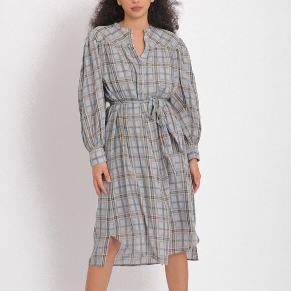 Ulla Johnson Cotton Fayette Dress in Cornflower - Picture 2 of 10